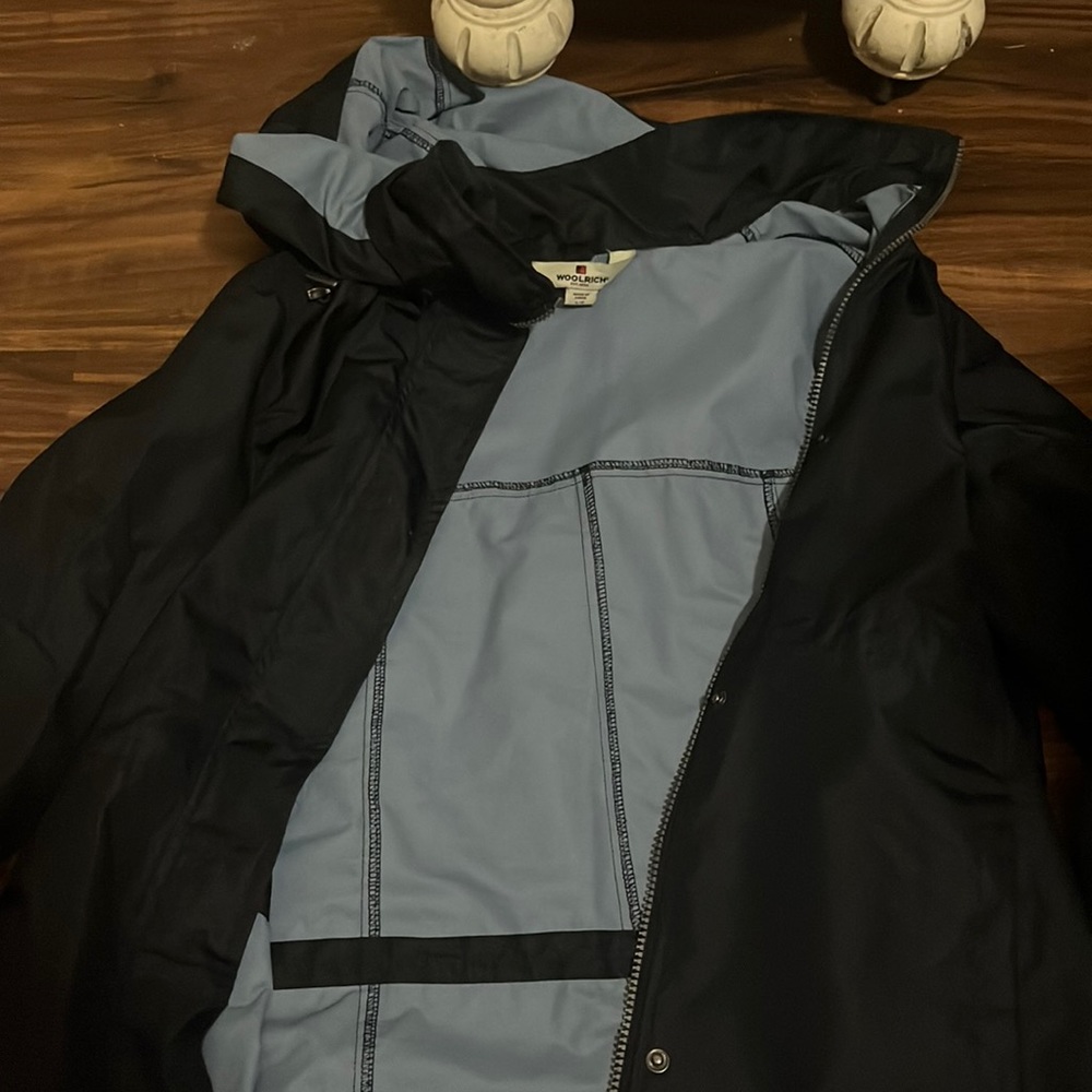 Rain jacket with hood